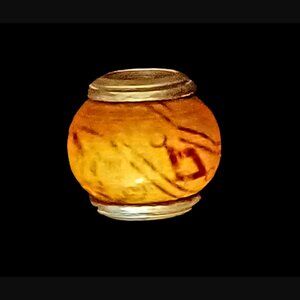 Sterling Silver Two Tone Unmarked Rope Pattern Bracelet Spacer Charm